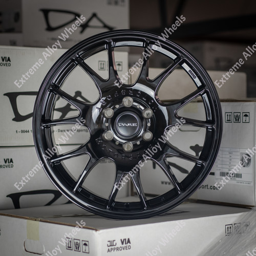 Black alloy wheels fits - 18",