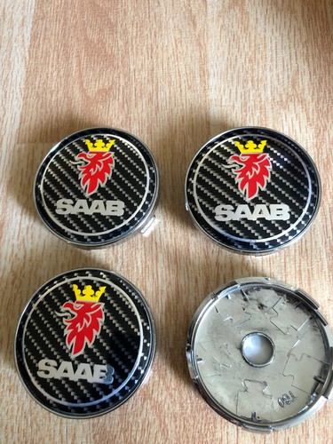 Saab alloy wheel centre - 4x,