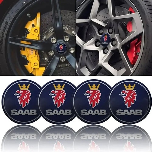 Saab blue centre - saab, caps